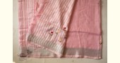 shop Handloom Linen Saree - Hand Embroidered