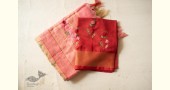 shop Handloom Linen Saree - Hand Embroidered