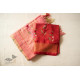 shop Handloom Linen Saree - Hand Embroidered