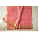 shop Handloom Linen Saree - Hand Embroidered