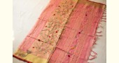 shop Handloom Linen Saree - Hand Embroidered