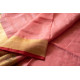 shop Handloom Linen Saree - Hand Embroidered