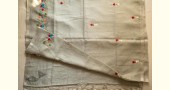 shop Handloom Linen Saree - Hand Embroidered