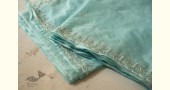 shop Handloom Organza Saree - Hand Embroidered Glass Beads