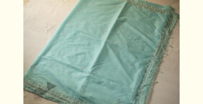 Kopal ✲ Handloom Organza Saree - Hand Embroidered Glass Beads