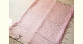 shop Handloom Linen Saree - Hand Embroidered  - Baby Pink Color