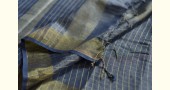 Tissue linen handloom grey saree