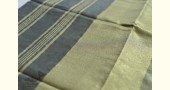 linen handloom saree - black and silver color