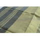 linen handloom saree - black and silver color