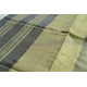 linen handloom saree - black and silver color