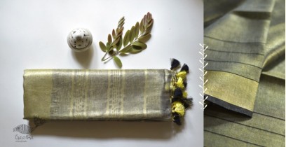 Kopal | Handloom Tissue Linen Saree ~ 10