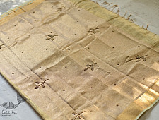 Kopal | Handloom Hand Embroidered Linen Saree ~ 2