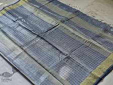 Kopal | Handloom Tissue Linen Saree ~ 8