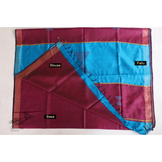 वैशाली ❂ Bhagalpuri Ghicha Raw Silk Saree  ❂ 24