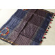 shop Handloom Silk Linen Blue Saree Embroidered