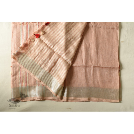 shop Handloom Tissue Linen Saree