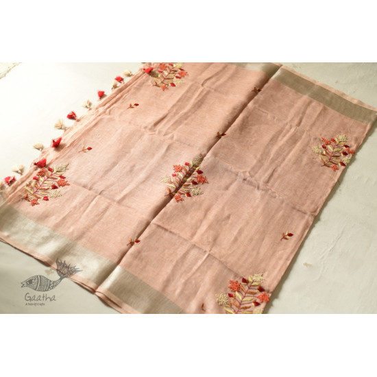 shop Handloom Tissue Linen Saree