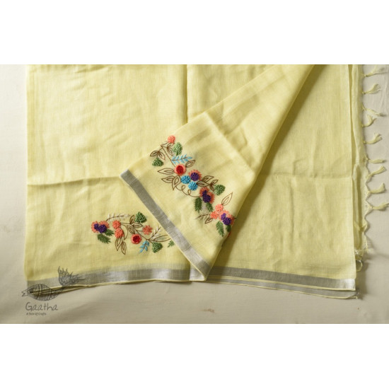 shop Handloom Tissue Linen Saree