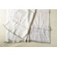 shop Handloom Tissue Linen White Saree - Hand Embroidery