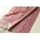 shop Handloom Tissue Linen Light Magenta Saree With Hand Embroidered