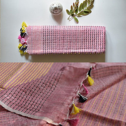 Kopal | Handloom Linen Saree ~ 3