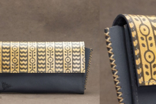 रिक्त . Rikt ~ Yellow Hand Printed Clutch Wallet | Dabu printed  Clutch