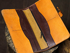 रिक्त . Rikt | Leather ~ Long Wallet - Wine