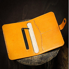 रिक्त . Rikt | Leather ~ Travel Wallet - Indigo