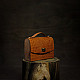 shop Leather ~ Box Sling - Light Tan