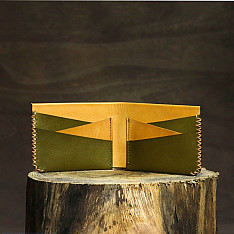 रिक्त . Rikt | Leather ~ Classic Wallet - Olive