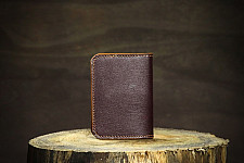 रिक्त . Rikt | Leather ~  Card Wallet - Wine