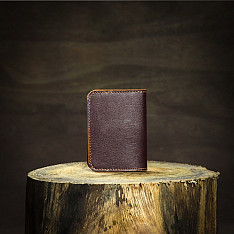 रिक्त . Rikt | Leather ~  Card Wallet - Wine
