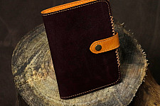 रिक्त . Rikt | Leather ~  Travel Wallet - Wine