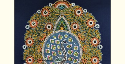 Art from Banni ~ Rogan Art Painting ( 20" X 12" ) - Morpankh