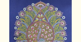 Art from Banni ~ Rogan Art Painting ( 20" X 12" ) - Peacock