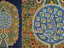 Art from Banni ~ Rogan Art Painting ( 20" X 12" ) - Morpankh