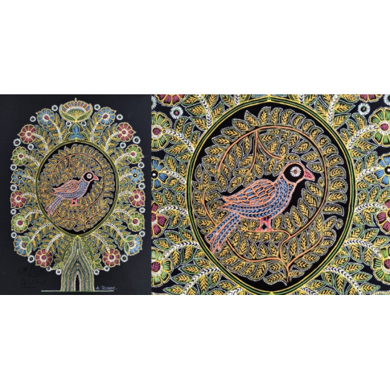 shop rogan art painting from gujarat  - Parrot