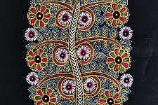 Art from Banni ~ Rogan Art Painting ( 10 x 6 inch ) - Black