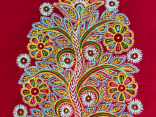 Art from Banni ~ Rogan Art Painting ( 10 x 6 inch ) - D