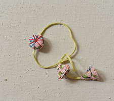 Threads of Tradition | Handmade Cotton Fabric Rakhi - Bhai Bhabhi Rakhi Set