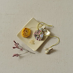 Threads of Tradition | Handmade Cotton Fabric Rakhi - Bhai Bhabhi Rakhi Set