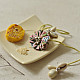 Shop Handmade Cotton Fabric Rakhi - Bhai Bhabhi Rakhi Set