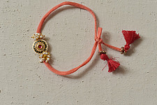 Threads of Tradition | Kundan Rakhi Set For Bhai & Bhabhi