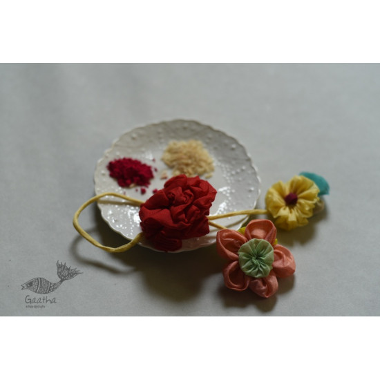 handmade chanderi fabric lumba rakhi reusable