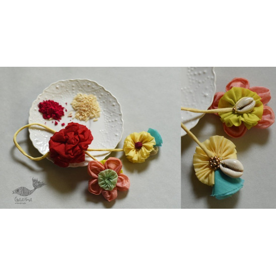 handmade chanderi fabric lumba rakhi reusable