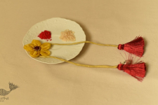 Threads of Tradition ~ Handmade Fabric Bhai Rakhi (Chanderi Fabric) E