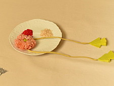 Threads of Tradition ~ Handmade Fabric Bhai Rakhi (Chanderi Fabric) F