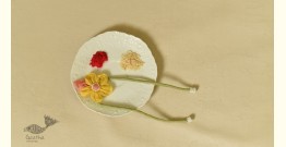 Threads of Tradition ~ Handmade Fabric Bhai Rakhi - Flower Rakhi