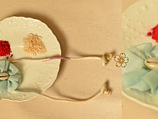 Threads of Tradition ~ Handmade Fabric Bhai Rakhi - B