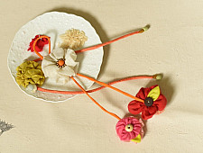 Threads of Tradition ~ Handmade Bhai - Bhabhi Rakhi & Lumba Rakhi ( Set of Two ) E